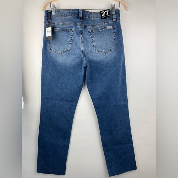 NEW Joe's Jeans Lara Mid-Rise Straight Ankle Jean Raw Hem Size 27 - Picture 4 of 6